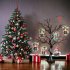kerstkatten ornamenten 6 stuks