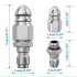 Waterstraal Hogedruksproeier - Nozzle - Schoon-Riool - 1/4 "Rvs - Hogedrukreiniger - Quick-Plug - Afvoerslang