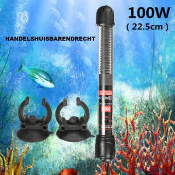 Verwarming met een thermostaat voor 100 watt  aquarium van 17 tot 35 ° C