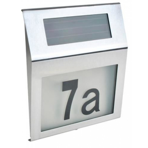 Solar huisnummer LED-nummers letters batterij schemeringssensor