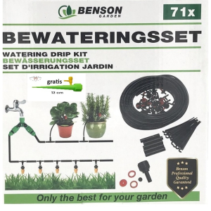 Waterdruppelaar Bewateringsset Compleet (71 Delig)+gratis 1 x fles water apparaat Waterdruppelaar Bewateringsset Compleet (71 Delig)+gratis 1 x fles water apparaat