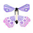 opdraaiende vlinder , vliegende vlinder paars, kindercrea