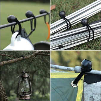 Tentspanner - Bal 16-30 cm - Elastiek -10x