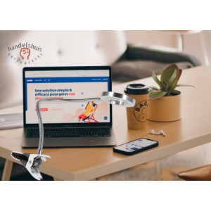 Bureaulamp met 2 standen licht en clip-on 24 led Bureaulamp met 2 standen licht en clip-on 24 led
