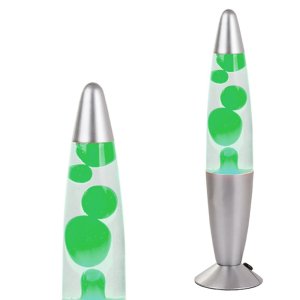 Lavalamp Bedlamp met lava wax groen