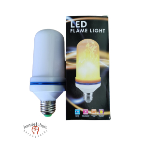 Led vlam lamp E27 Ledlamp die een echte vlam imiteert - 9W - 3 modi Led vlam lamp E27 Ledlamp die een echte vlam imiteert - 9W - 3 modi