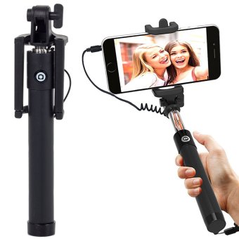 monopod met kabel ingebouwde knop