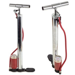 Voetpomp met manometer Voetpomp met manometer