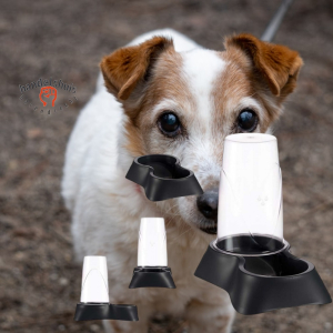 Drinkbak 0,65l reserve water op vooraad in plastic beker voor kat of kleine hond Drinkbak 0,65l reserve water op vooraad in plastic beker voor kat of kleine hond